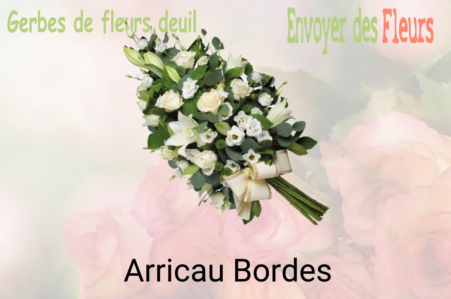 Gerbe de fleurs de deuil livrée à Arricau-Bordes